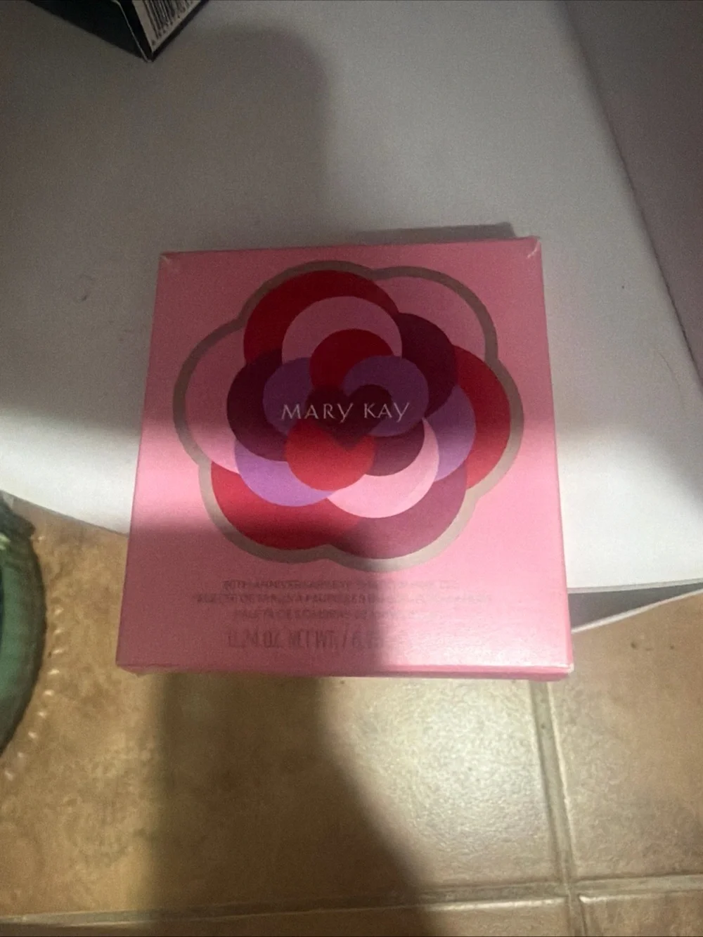 Mary Kay Pink and Red Floral Blush Compact
